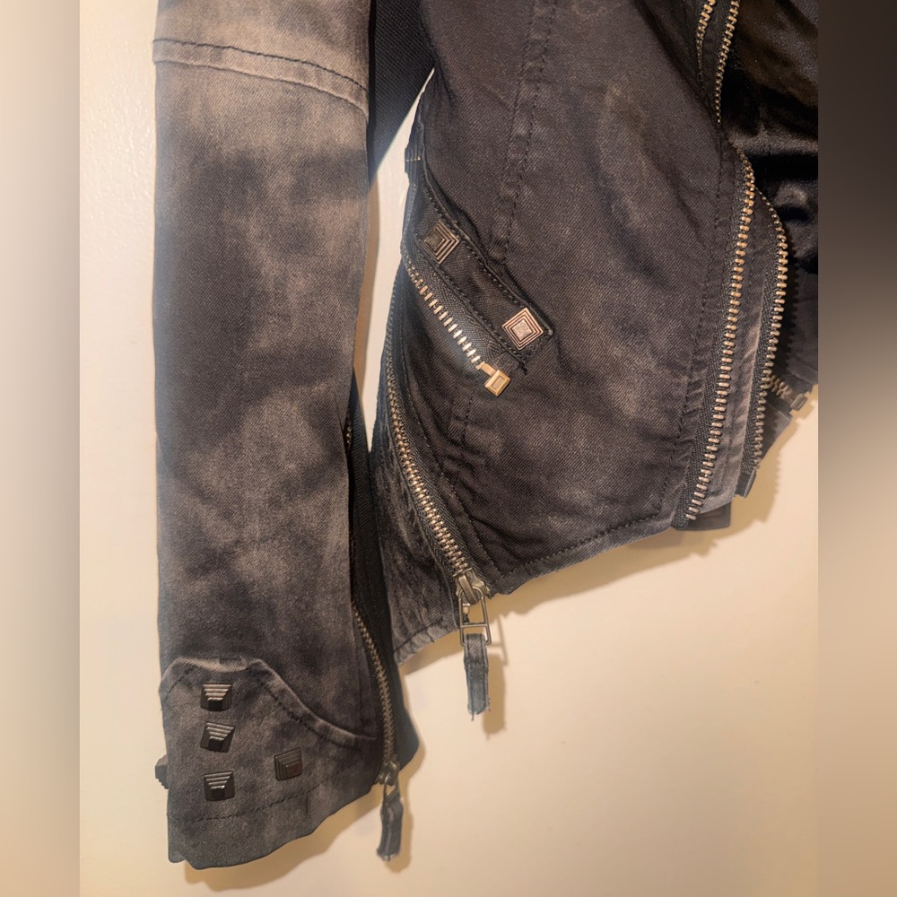 Double Zero Black Studded Leather Jacket - Picture 2 of 5